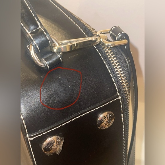 Love Moschino Faux Leather Embroidered Crossbody/Shoulder Bag *Minor Flaws* - Picture 9 of 16